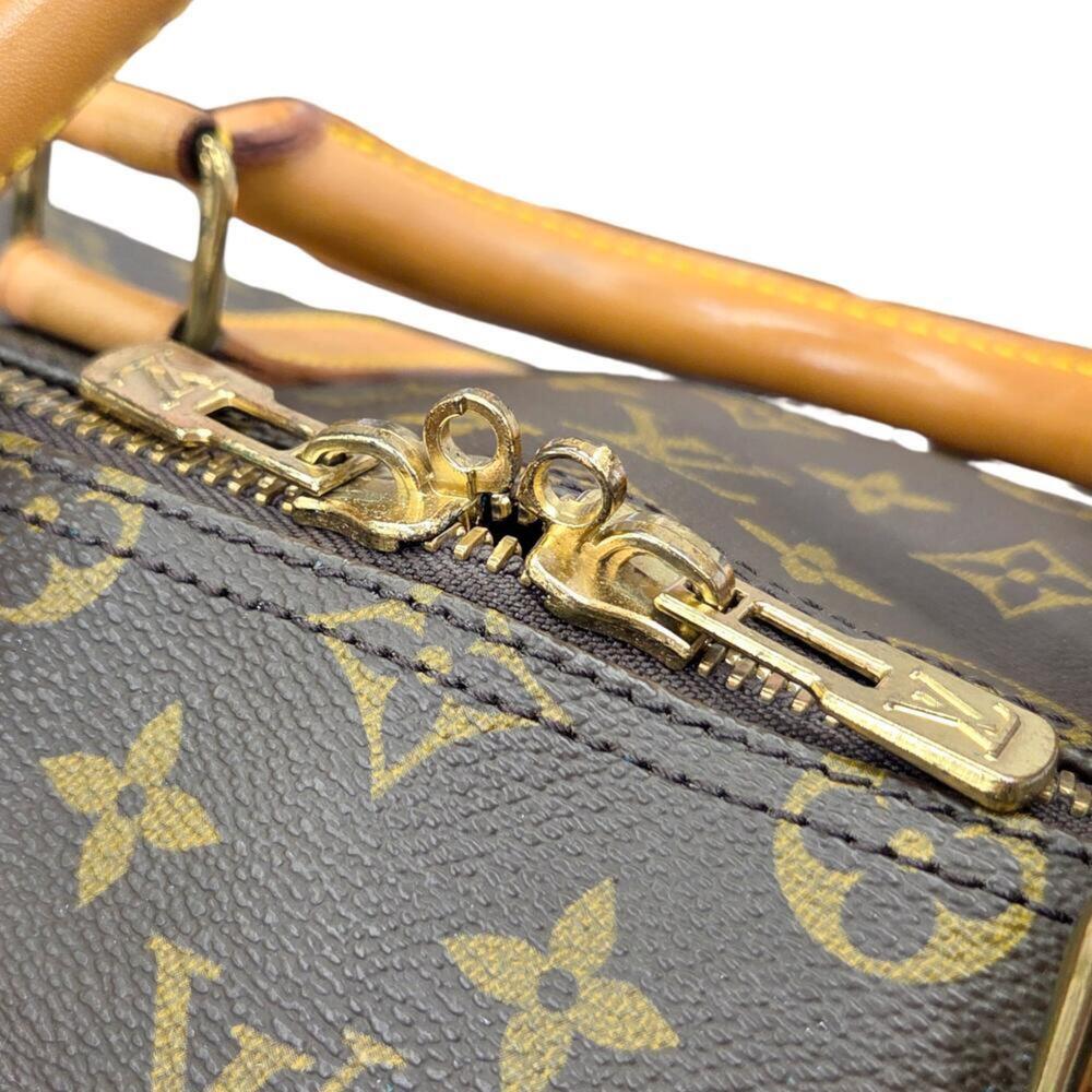 LOUIS VUITTON Authentic Brown Monogram Keepall 55 Boston Bag - Picture 12 of 16